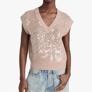 Madewell tan sweater vest